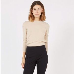 Theory knit beige long sleeve